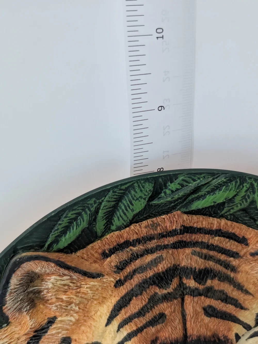 Vtg Franklin Mint Eye of the Tiger 3D Sculptured Collector Plate/Wall Plaque 8.5